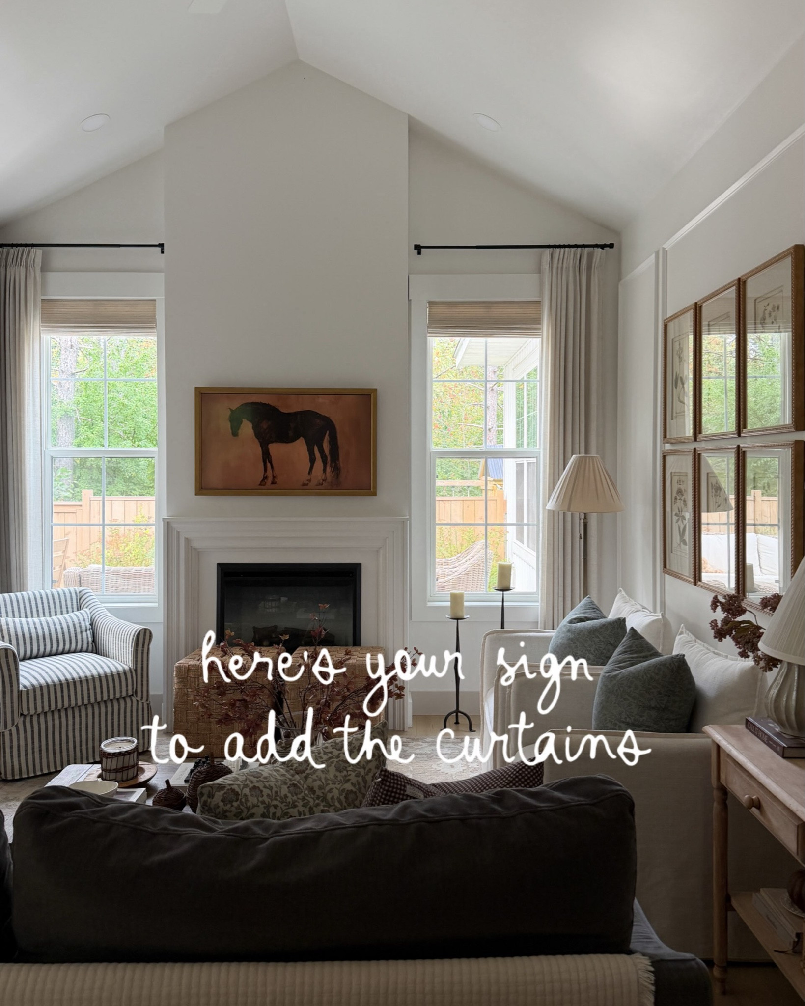 Comment SHOP for the link! 🤎 Only took me 3 years to finally add curtains in here 😂 and now I can’t imagine the room without them! These are my favorite linen-look curtains from Amazon in the color Natural. They look so much more expensive than they are and add the prettiest texture and softness to the room!

#LTKHome #LTKSeasonal