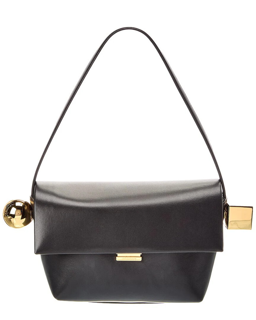 Jacquemus The Rond Carre Leather Shoulder Bag | Shop Simon