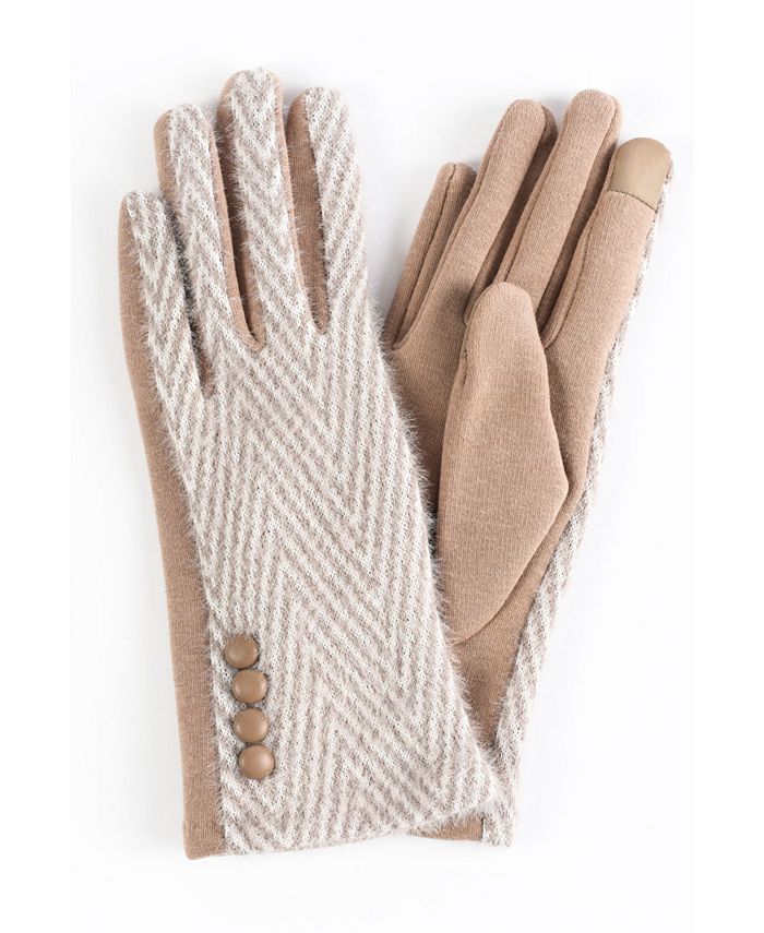 Marcus Adler Women's Eyelash Herringbone Touchscreen Glove & Reviews - Hats, Gloves & Scarves - H... | Macys (US)