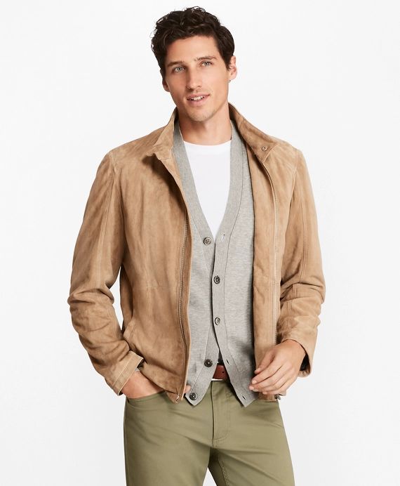 Suede Bomber Jacket | Brooks Brothers