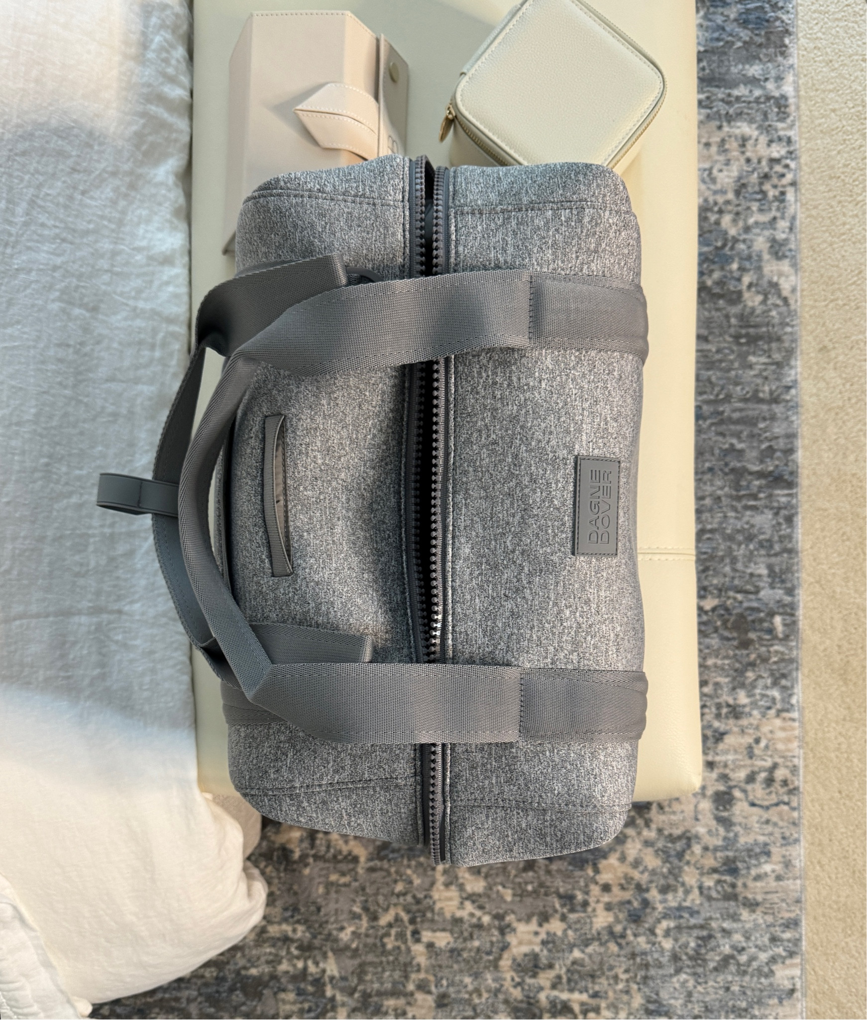 Ready for travel with my new travel bag. It’s the perfect size to hold my laptop, book, passport, shoes and an outfit. Includes tons of pockets and more. 
kimbentley, organize your travel 

#LTKover40 #LTKtravel #LTKfindsunder100