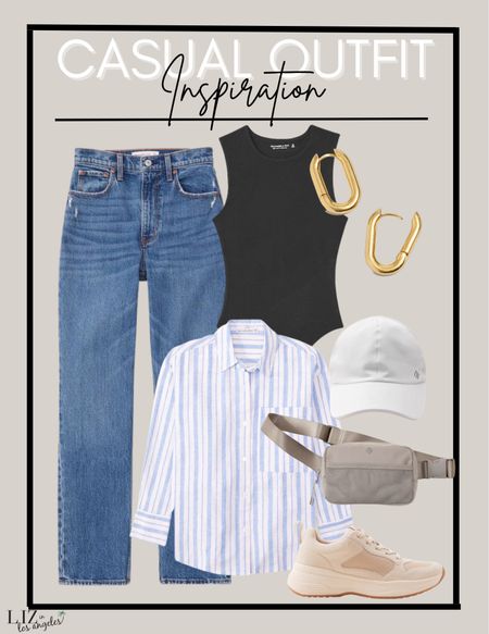 This spring casual outfit is the perfect running errands outfit or for hanging out with your kids. These distressed jeans are the perfect look for a spring day with a simple body suit from Abercrombie. 

#LTKSeasonal #LTKFind #LTKstyletip