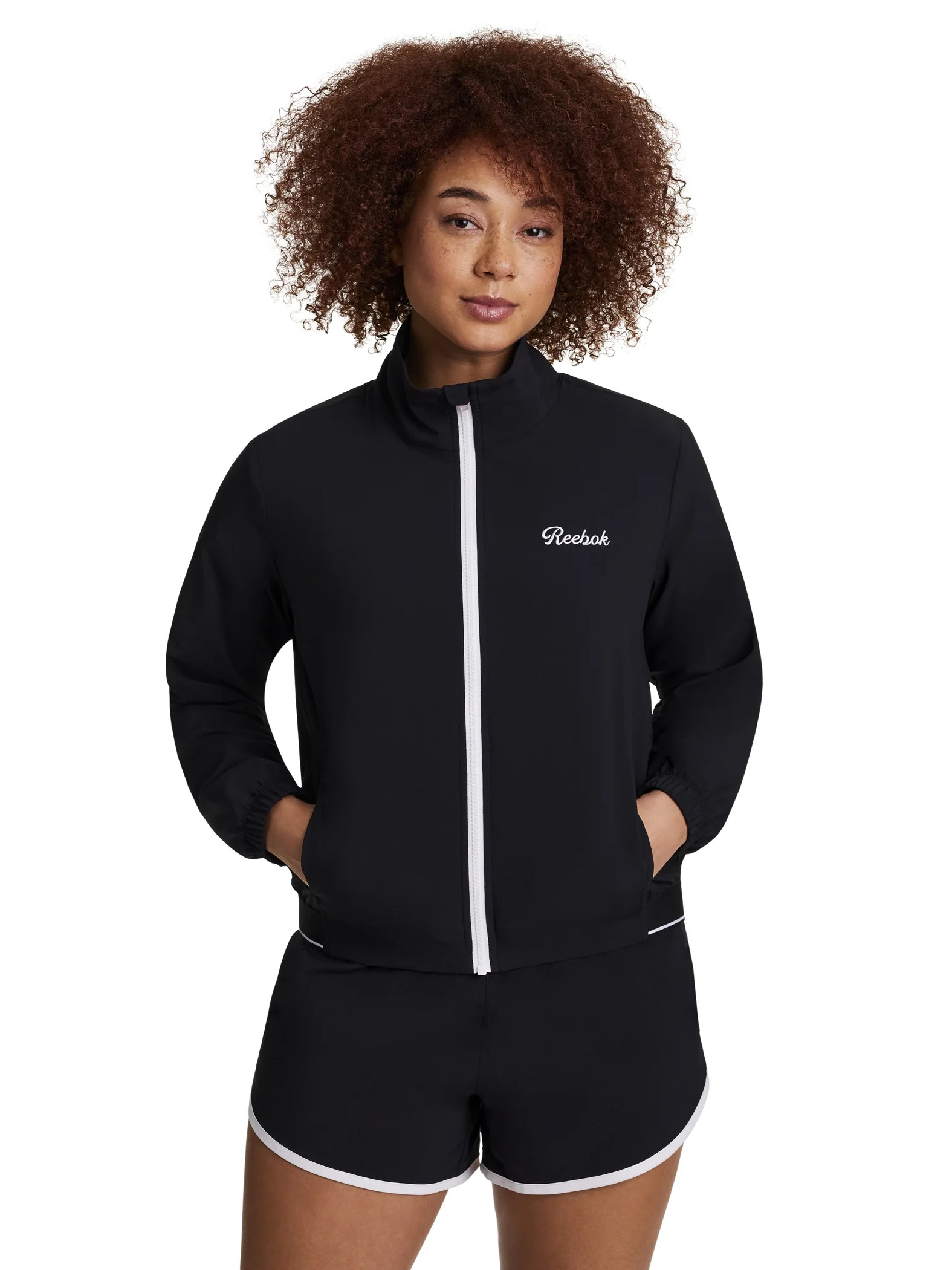 Reebok Women's and Women's Plus Courtside Full Zip Jacket, Sizes XS-4X | Walmart (US)