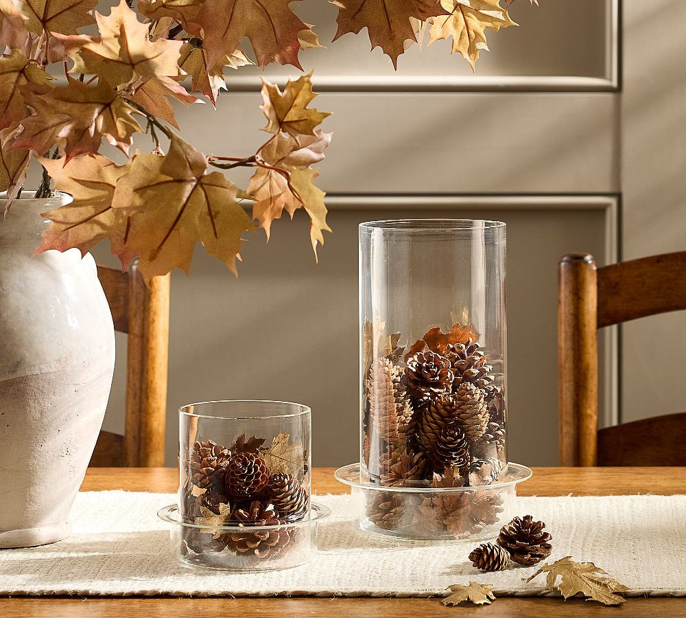 Foil Leaves & Pinecone Vase Filler | Pottery Barn (US)