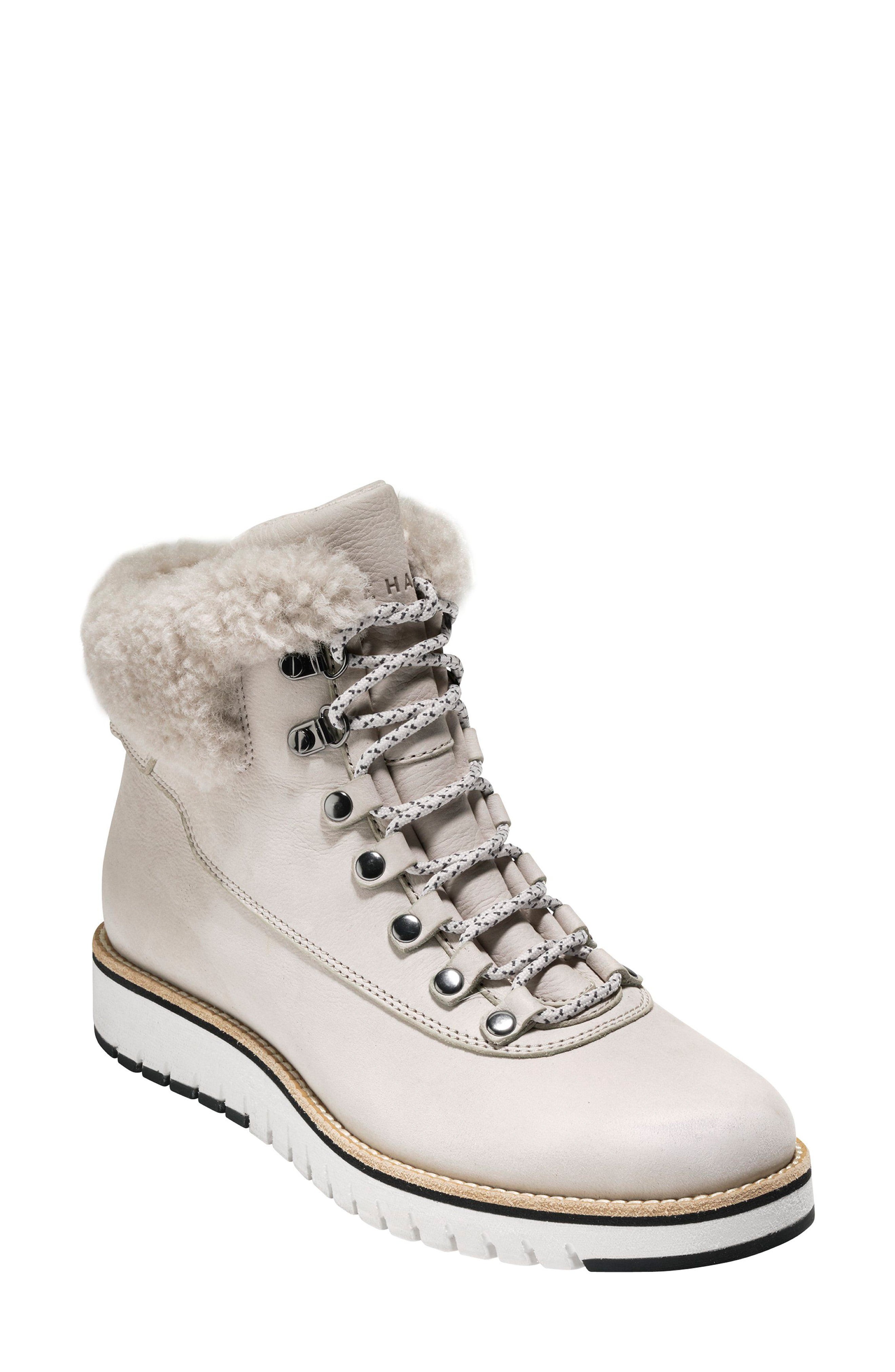 Cole Haan GrandExpløre Genuine Shearling Trim Waterproof Hiker Boot (Women) | Nordstrom
