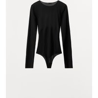 Zara - Poliamide Tights Bodysuit - Women - Black - Women | Zara US