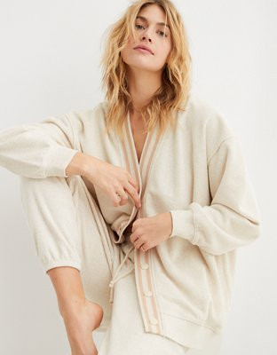 Aerie Cozy Fleece Cardigan | Aerie