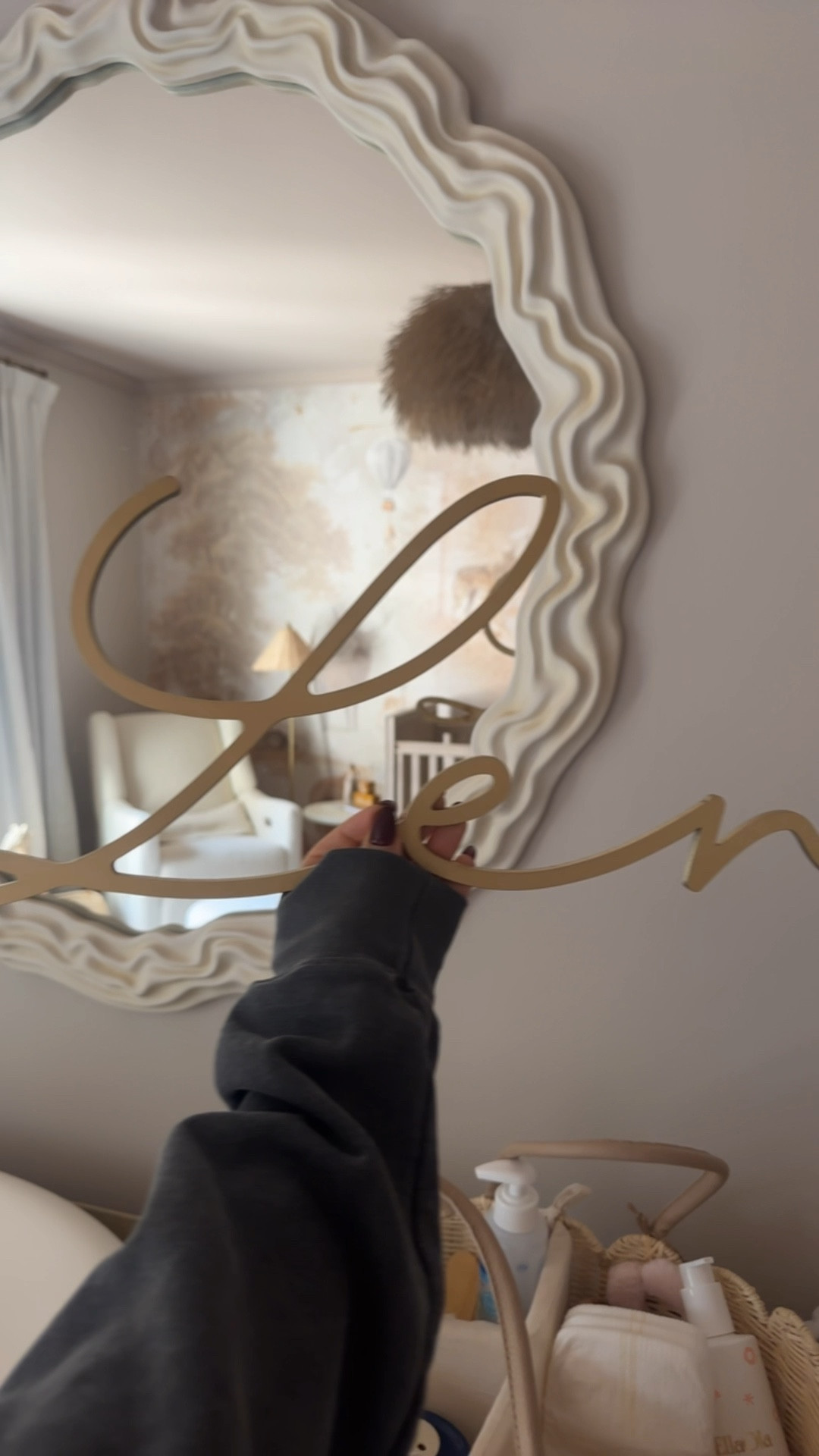 name sign for nursery 
baby name 

Length: 3ft/36 inches
finish: painted gold

#LTKHome #LTKBaby