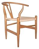 Amazon Brand - Stone & Beam Classic Wishbone Dining Chair, 22.4"W, Natural / Natural | Amazon (US)