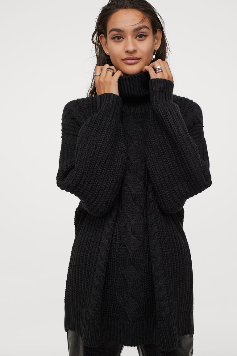 Oversized polo-neck jumper | H&M (UK, MY, IN, SG, PH, TW, HK)