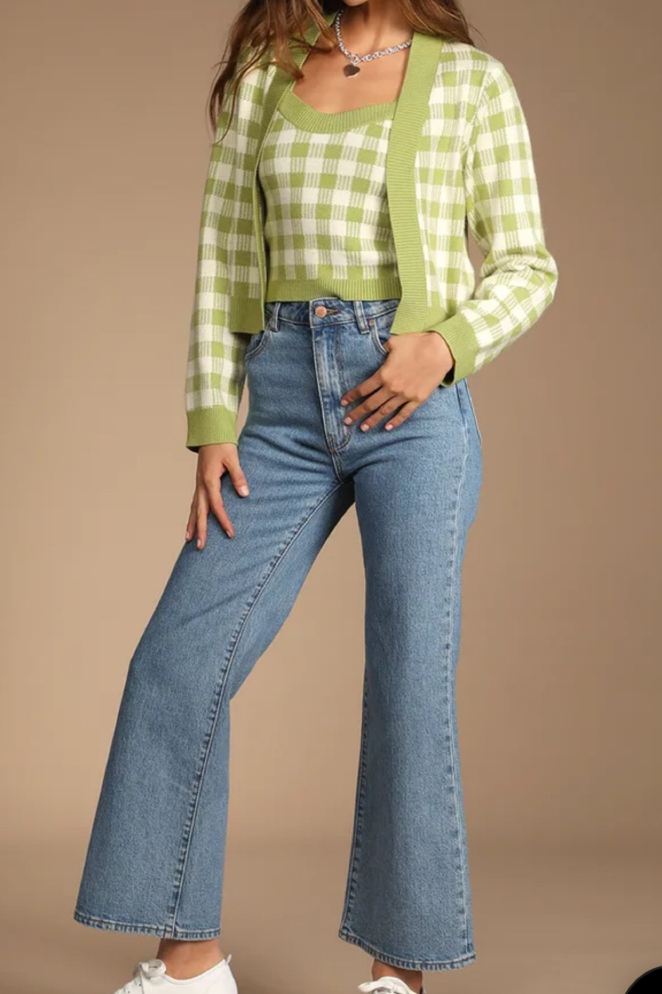 Gingham sweater and tank combo on sale 

#LTKU #LTKSeasonal #LTKsalealert