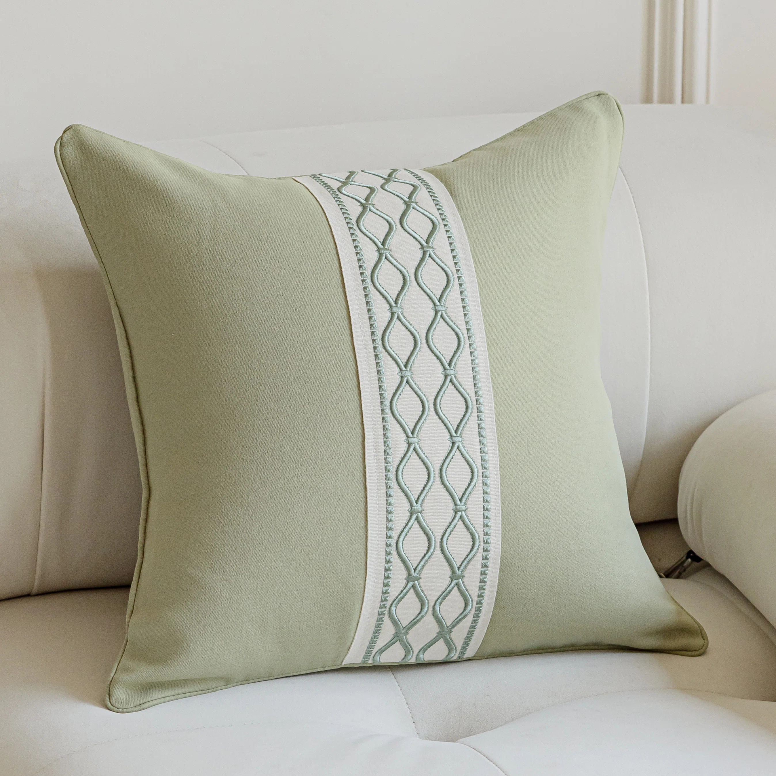 Visionary Home Jayde Square Throw Pillow - Sage Green | Wayfair | Wayfair North America