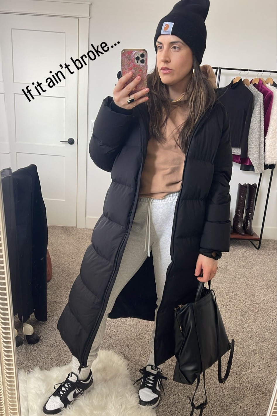 Weekend look. 
Casual vibes. 
Comfy cozy. 
Sweats. 
Nike dunks. 
Puffer coat. 
Fabletics. 
Sweaty Betty. 
Amazon 

#LTKSeasonal #LTKfindsunder50 #LTKshoecrush