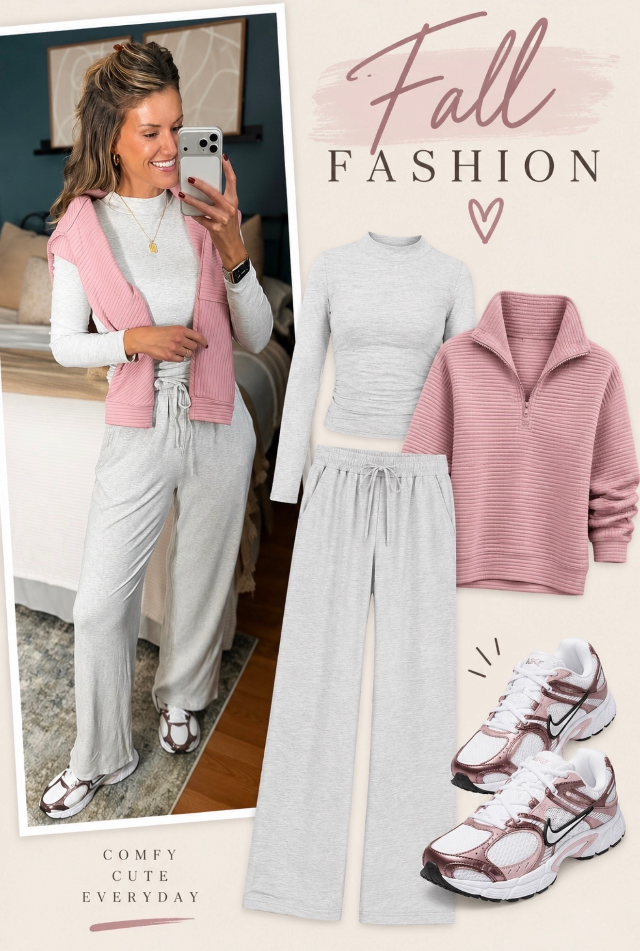 This 2 piece set was a favorite last year and will be again this year. So good for layering as the temps drop. Available in two different lengths. 
Set/ medium long
Pullover / small 
Shoes tts

#LTKActive #LTKmomlife #LTKOver40