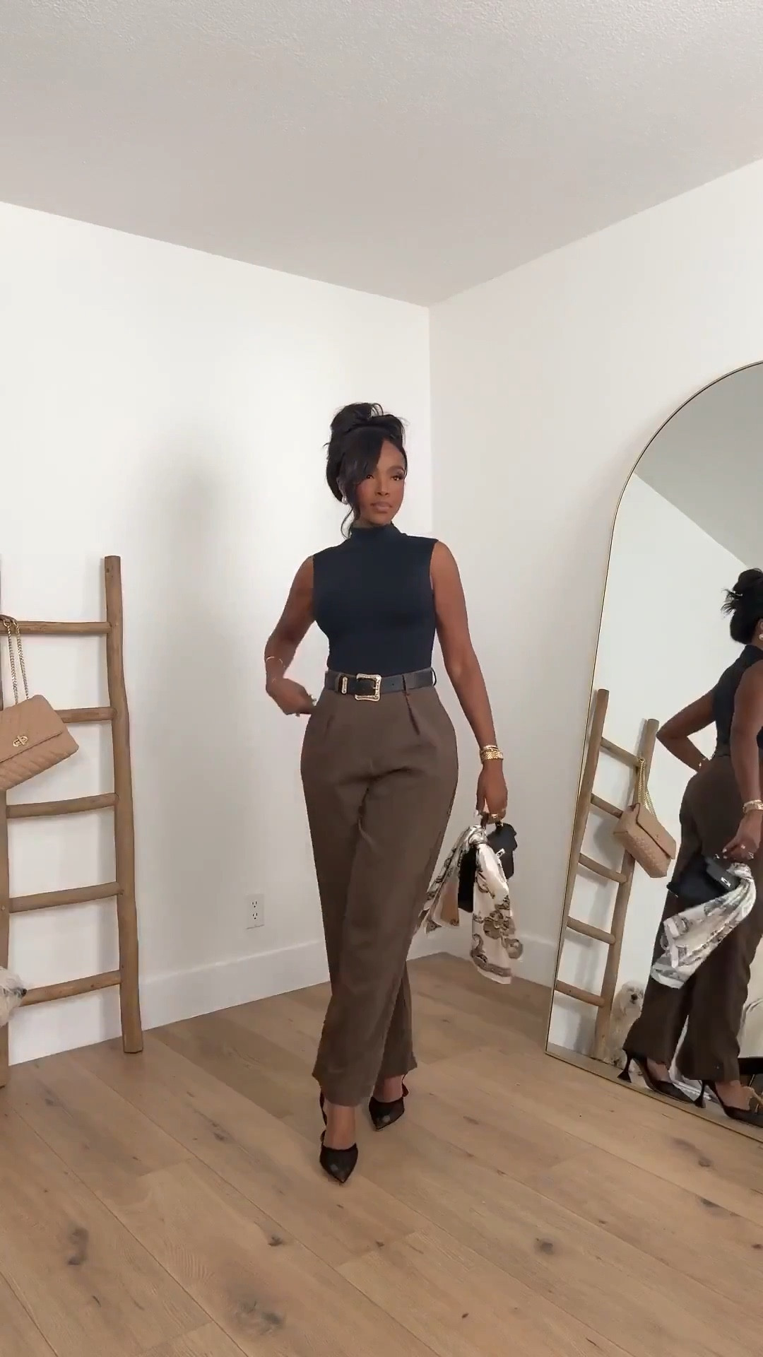 Scroll to shop!! Neutral outfits featuring tailored trousers styled three different ways for effortless everyday 

#LTKvlog #LTKgrwm #LTKootd