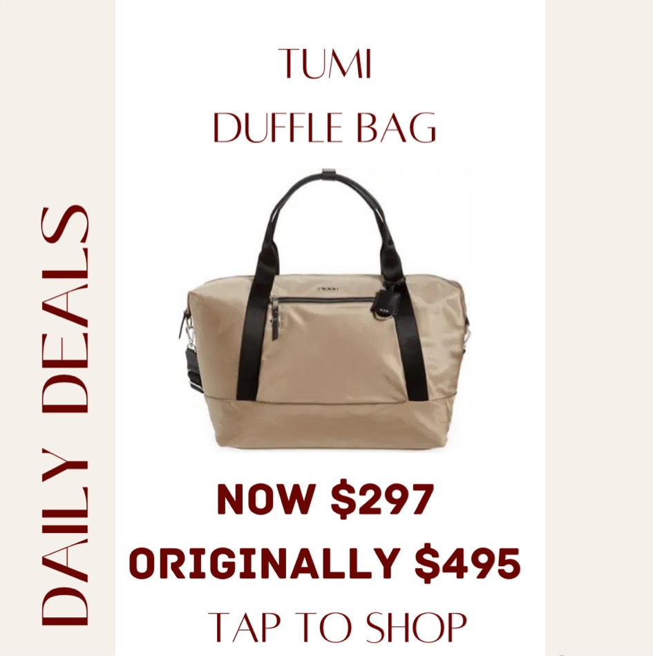 Tumi, duffle bag, duffle bag sale, travel bag, travel 2023, sabic platform 

#LTKitbag #LTKsalealert #LTKtravel