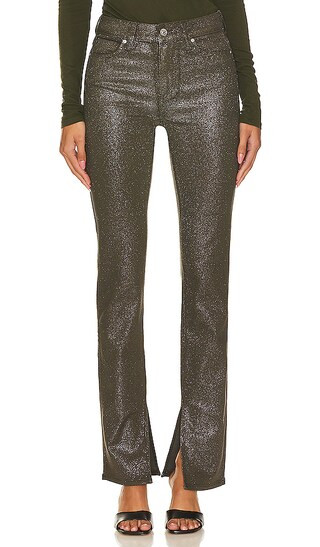 Constance Skinny in Dark Taupe & Silver | Revolve Clothing (Global)