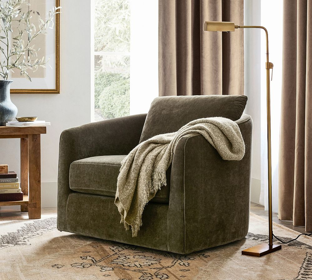 Remmy Swivel Chair | Pottery Barn (US)