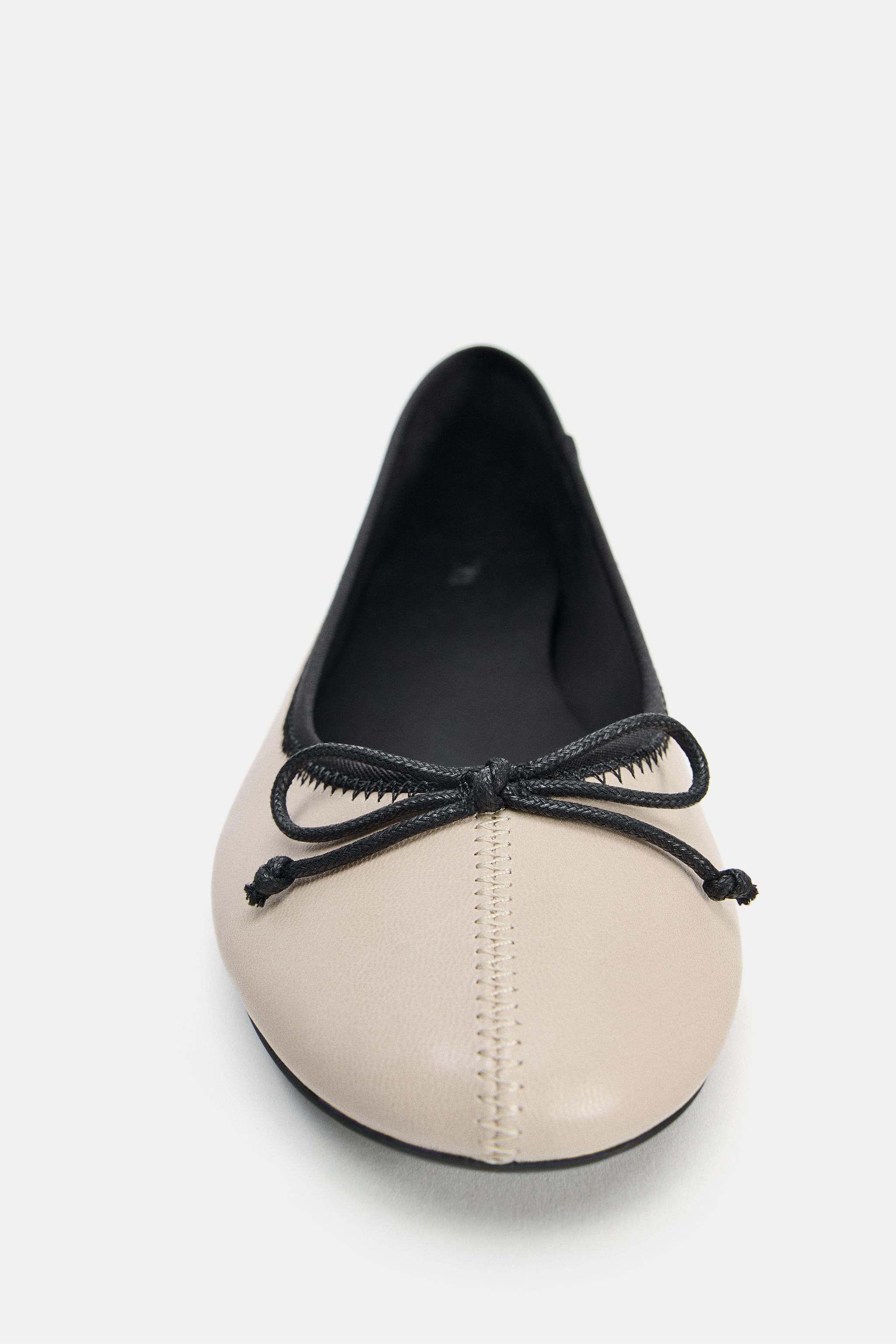 BALLERINAS AUS KONTRASTLEDER | Zara DE