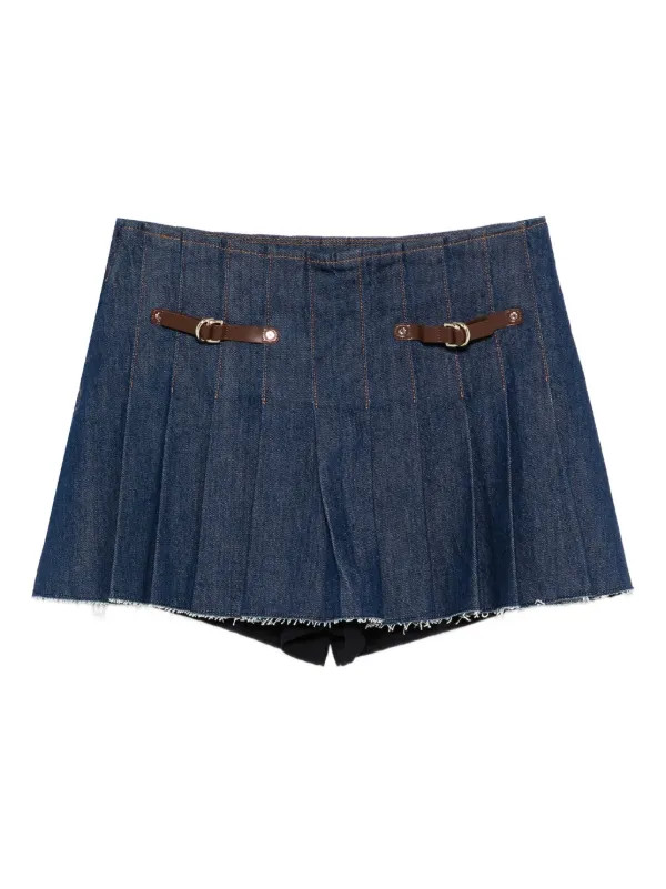 pleated buckle-fastening mini skirt | Farfetch (BR)