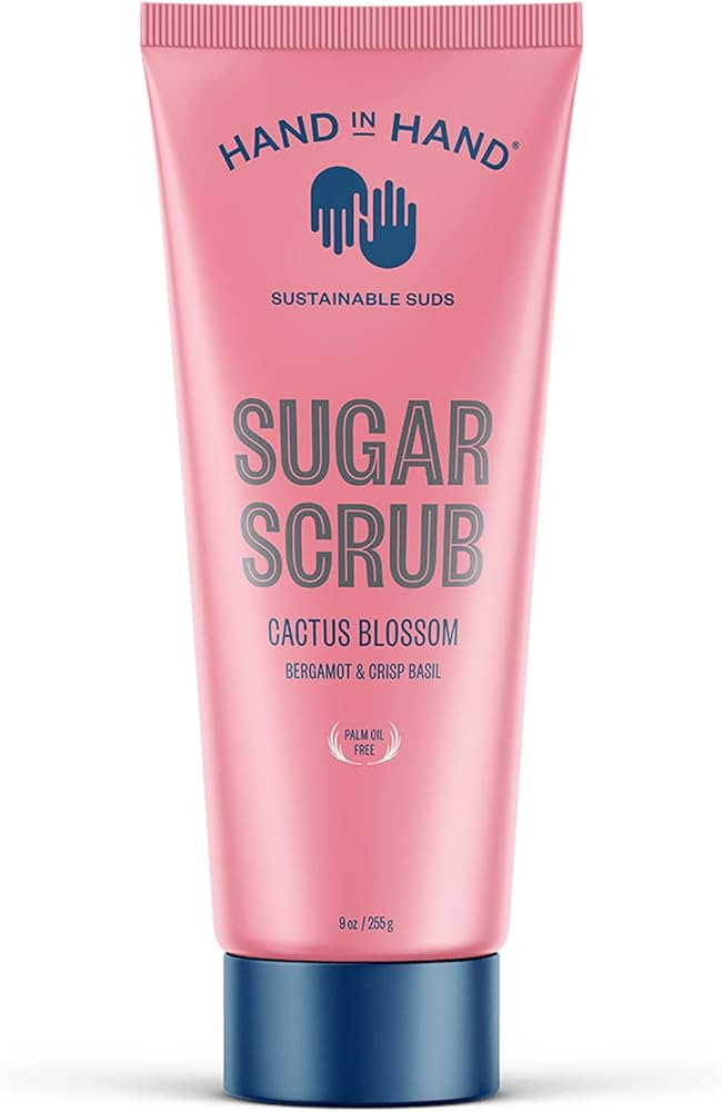 Hand in Hand Sugar Scrub, Gentle Exfoliation For All Skin Types, 9 Ounce, Bergamot & Crisp Basil,... | Amazon (US)