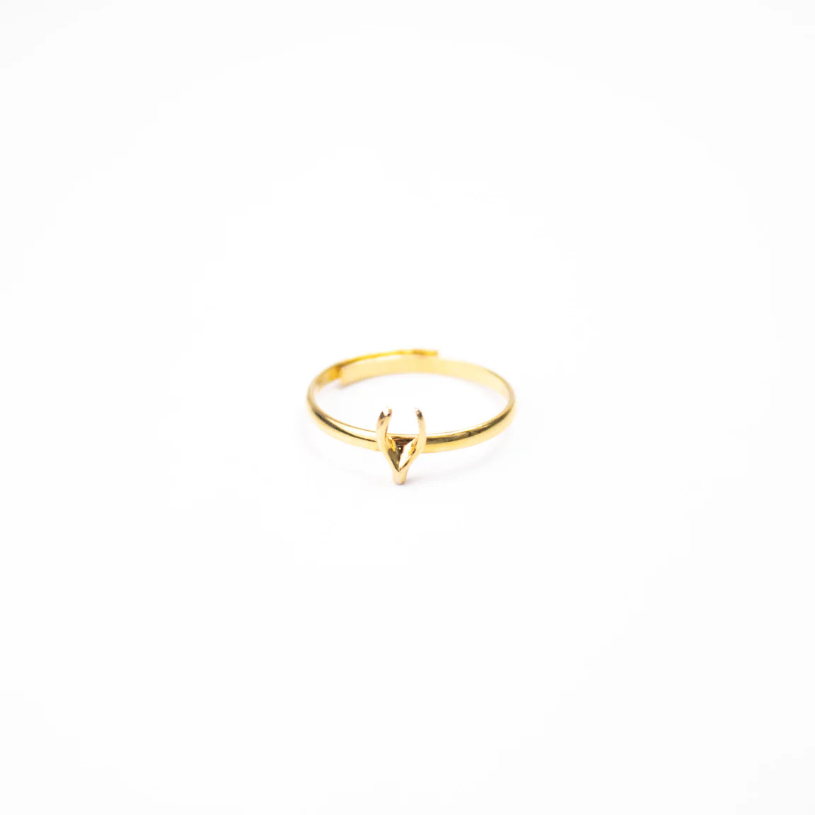 Wishbone ring | Twisted Silver