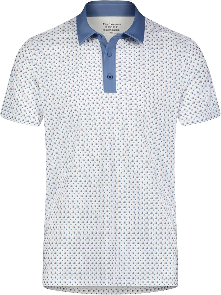Ben Sherman Men's Performance Luxury Golf Polo Shirt | Amazon (US)