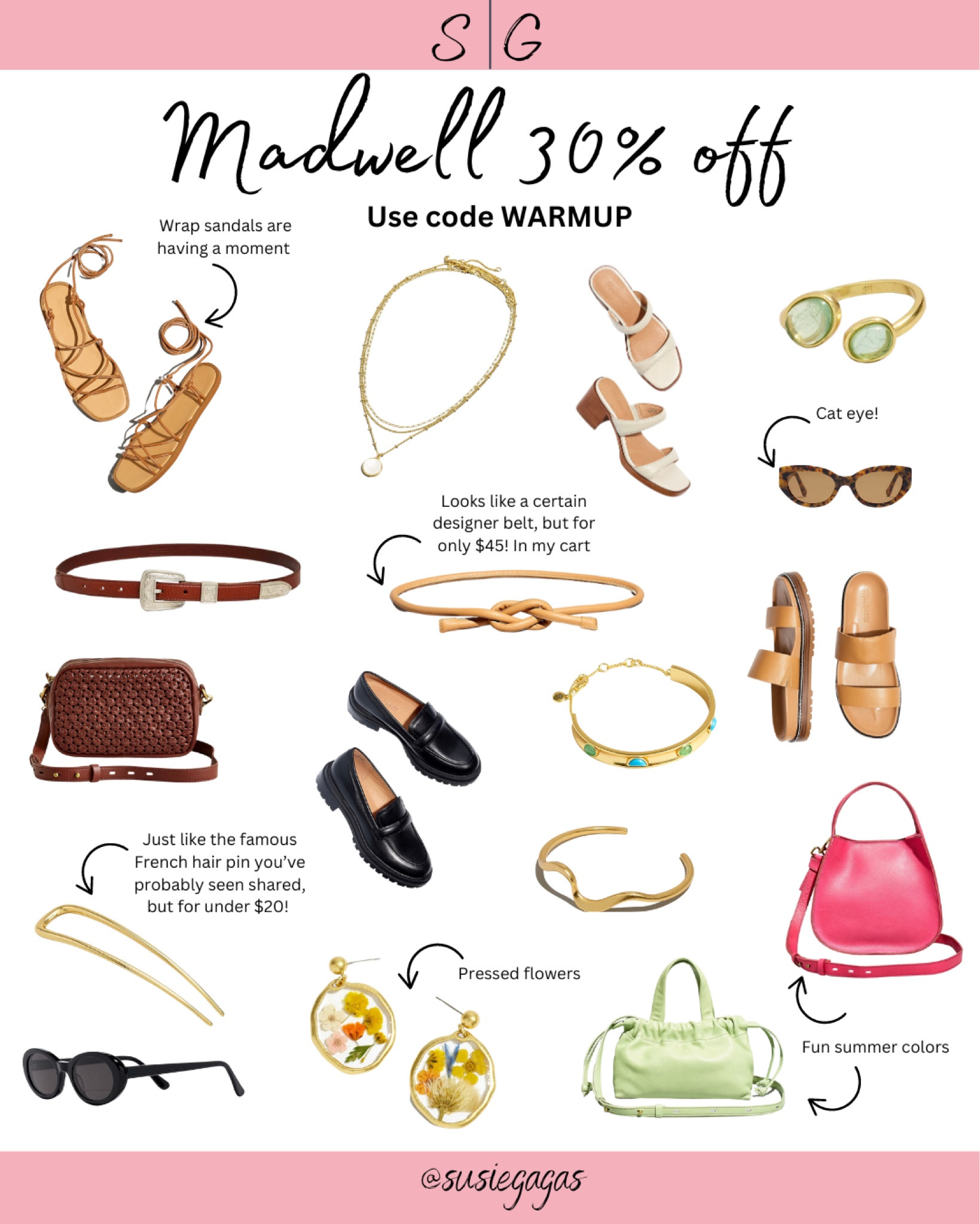 Madewell has great accessories right now, and they’re 30% off!



#LTKFind #LTKunder50 #LTKsalealert