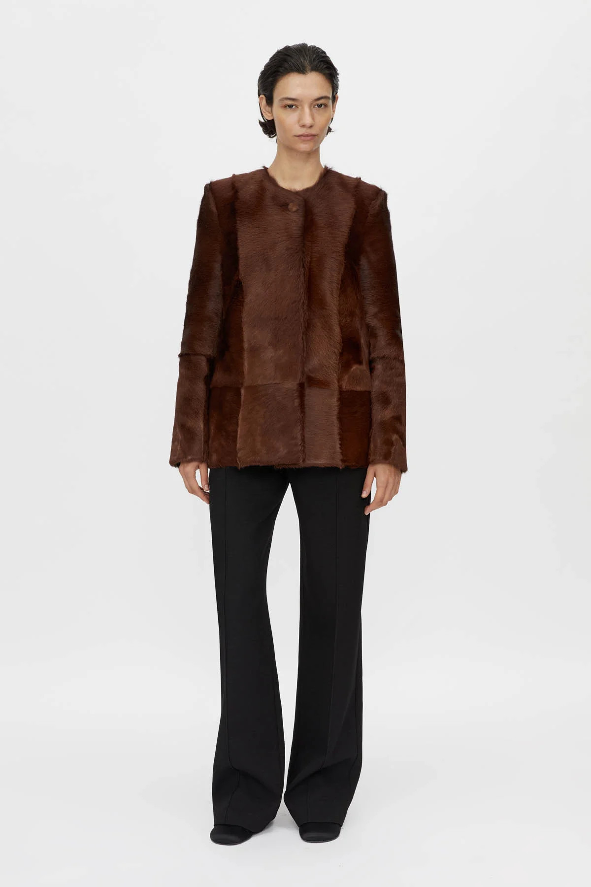 Myna Leather Jacket in Chocolate Brown - CAMILLA AND MARC® C&M | CAMILLA AND MARC (ANZ)