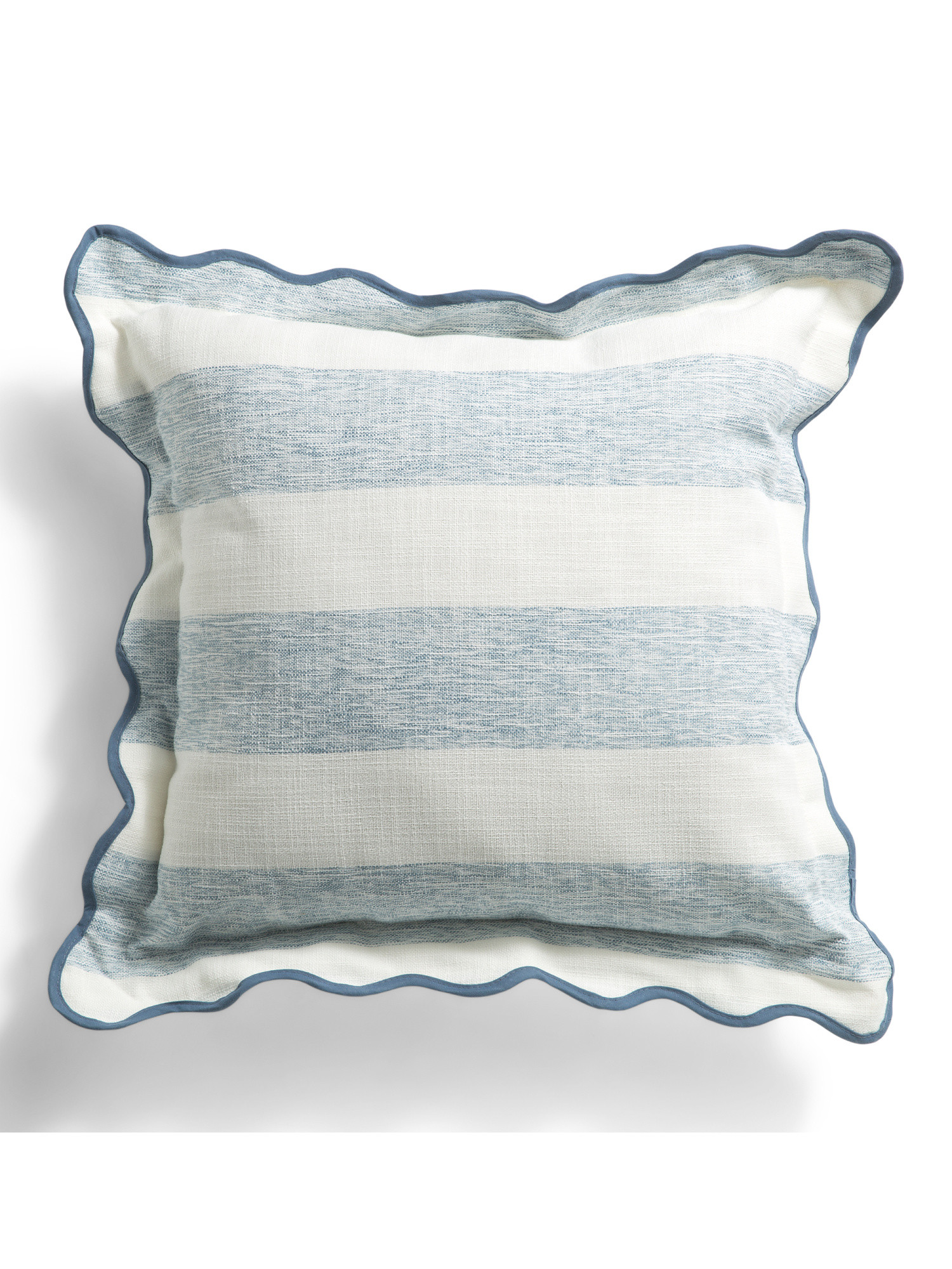 20x20 Scalloped Striped Outdoor Pillow | Marshalls