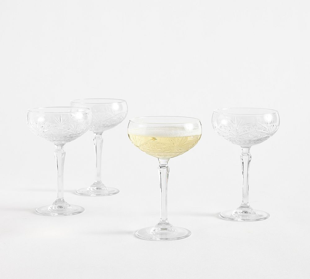 Antique Cut Coupe Glasses | Pottery Barn (US)