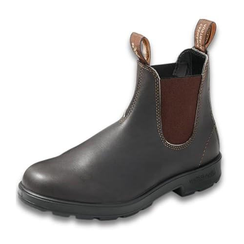 Blundstone Original 500 Series Unisex Premium Water Resistant Leather Chelsea Boots for Men and Women with Shock Absorption and Cushioned Midsole, Stout Brown, 6.5 US Men / 8.5 US Women / 5.5 AU | Amazon (US)