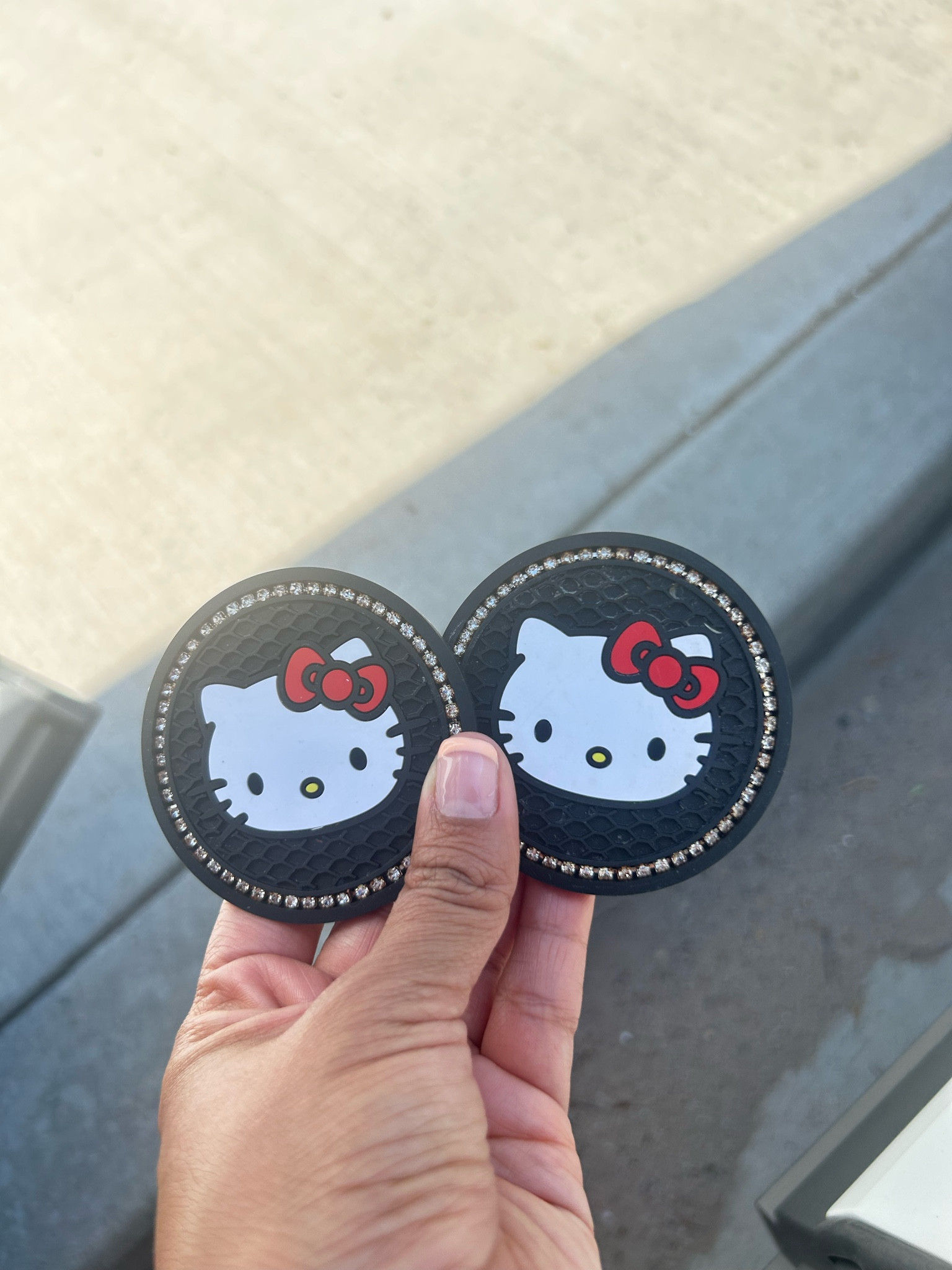 ✨Hello kitty ✨Car cup holder coasters ✨ #caraccessories #hellokitty 

#LTKGiftGuide #LTKstyletip #LTKfamily