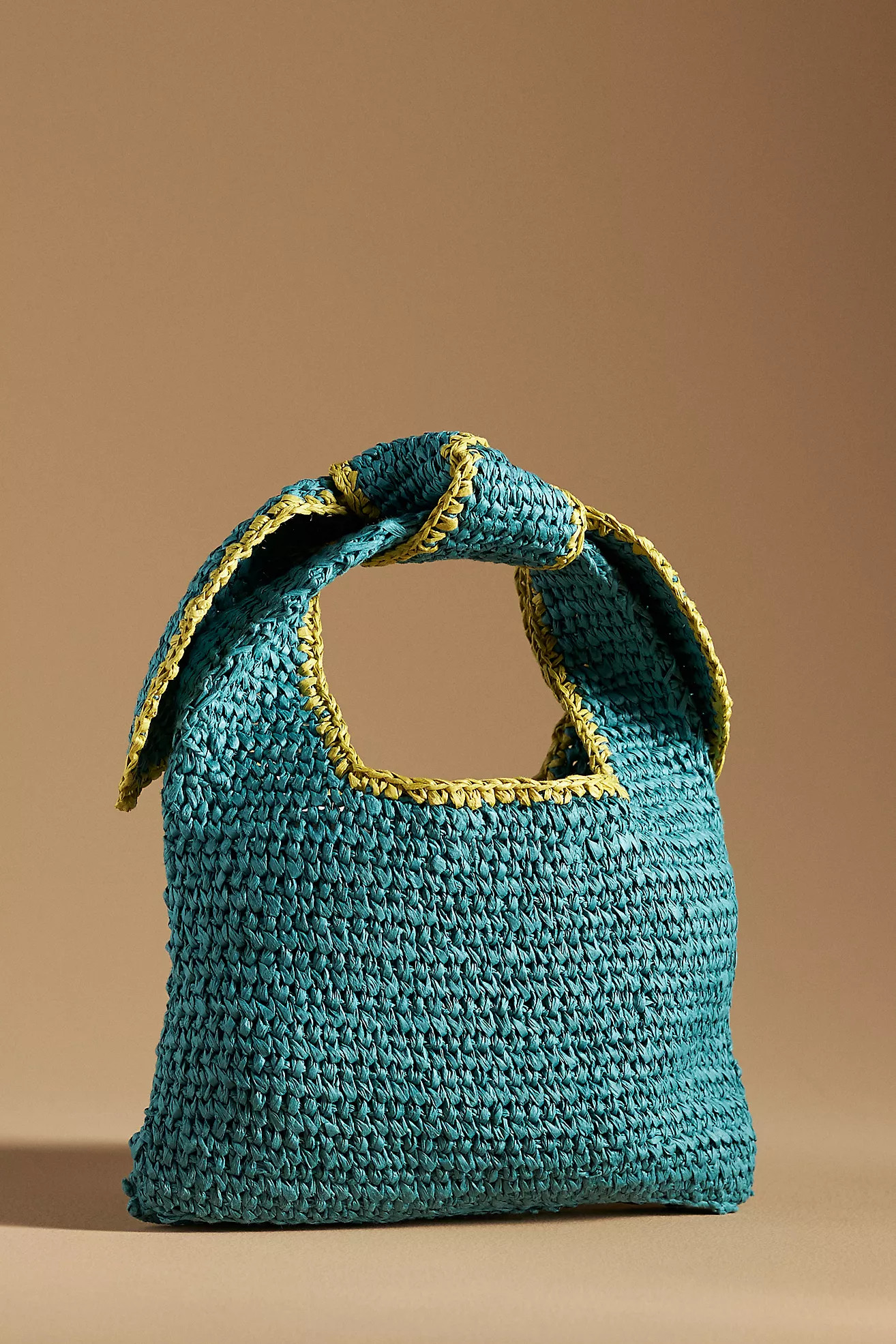 Mini Raffia Knotted Tote | Anthropologie (US)