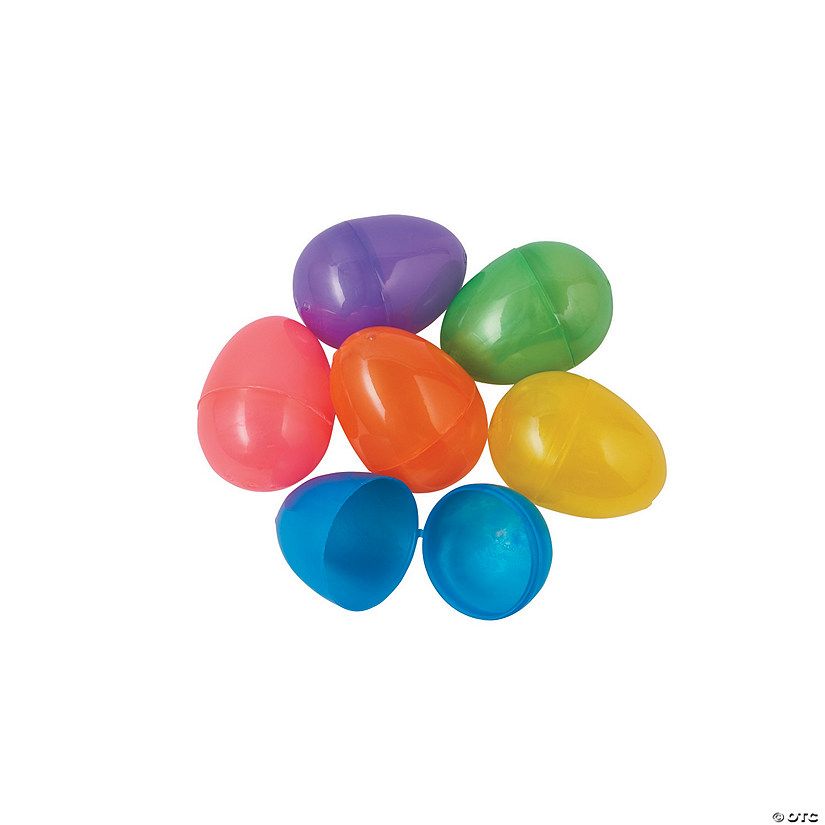 2" Bulk Bright Pealized Plastic Easter Eggs | Oriental Trading Company