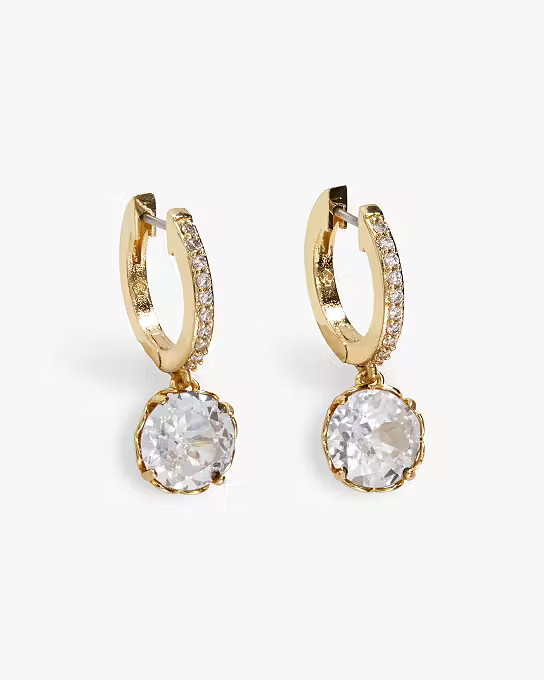 That Sparkle Pavé Mini Hoops | Kate Spade (US)