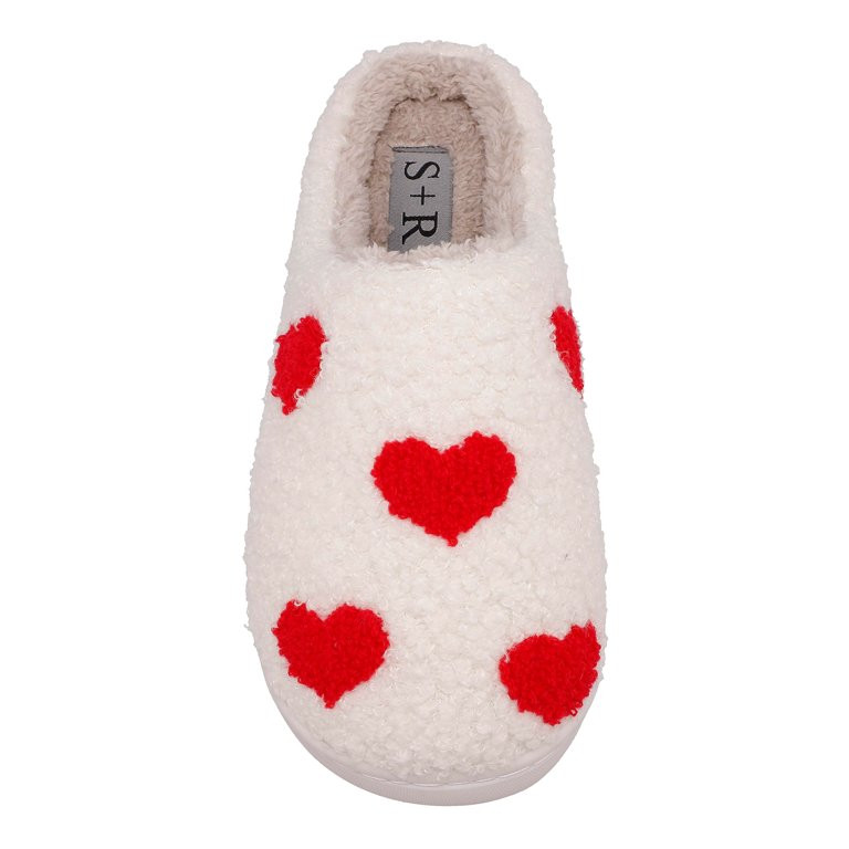S+R Women's Valentine's Day Cozy Slide Slipper - Walmart.com | Walmart (US)