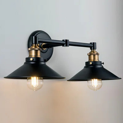 Acquah 2-Light Dimmable Vanity Light Trent Austin Design® Finish: Antique Brass | Wayfair North America