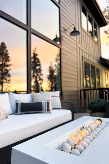 This is our favorite spot to cuddle up and watch the sunset! Investing in your outdoor space is so worth it!!

Home  home finds  home favorites  trending home  outdoor finds  outdoor decor  outdoor seating  fire pit  throw pillow

#LTKSeasonal #LTKHome