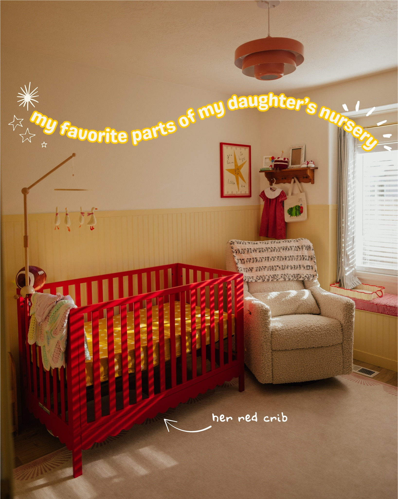 Main goal was creative a playful and colorful nursery and I think we accomplished that❤️

#LTKHome #LTKKids #LTKBaby