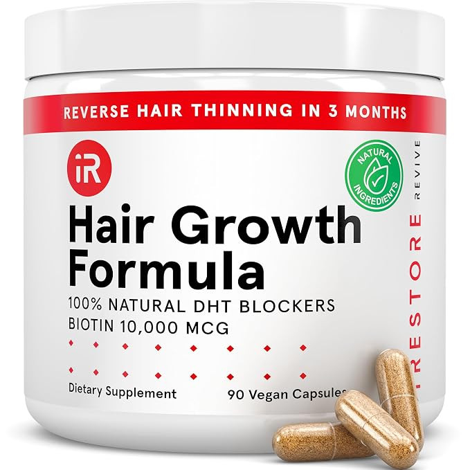 iRESTORE Hair Growth Supplement - Hair Loss Vitamins for Women and Men - Has Biotin Multivitamins... | Amazon (US)