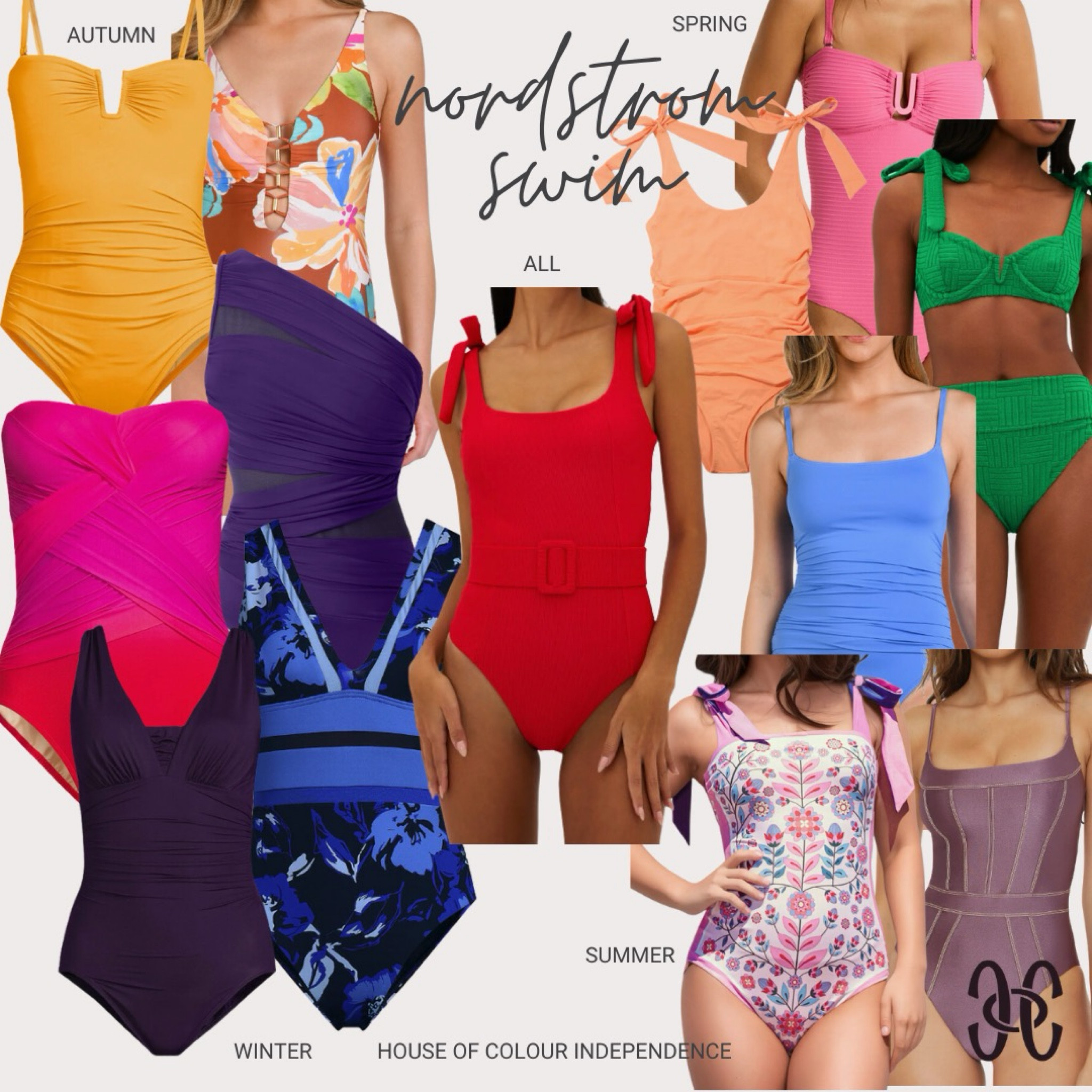 High-quality swimsuit options from Nordstroms with features like chlorine resistance, tummy control and removable straps. Always check colors against your House of Colour color analysis fan. #hocspring #hocautumn #hocwinter #hocsummer

#LTKSwim