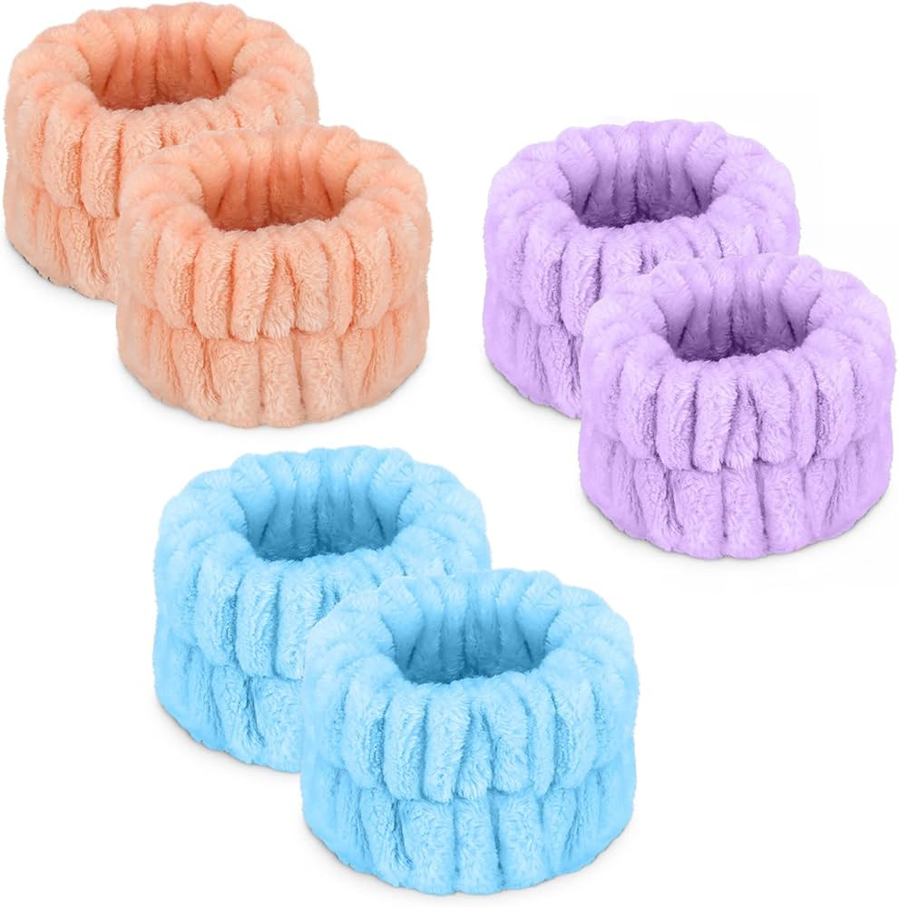 Women's Wrist Towels for Washing Face, Microfiber Wrist Spa Wash Towel Band, Face Washing Wristba... | Amazon (US)