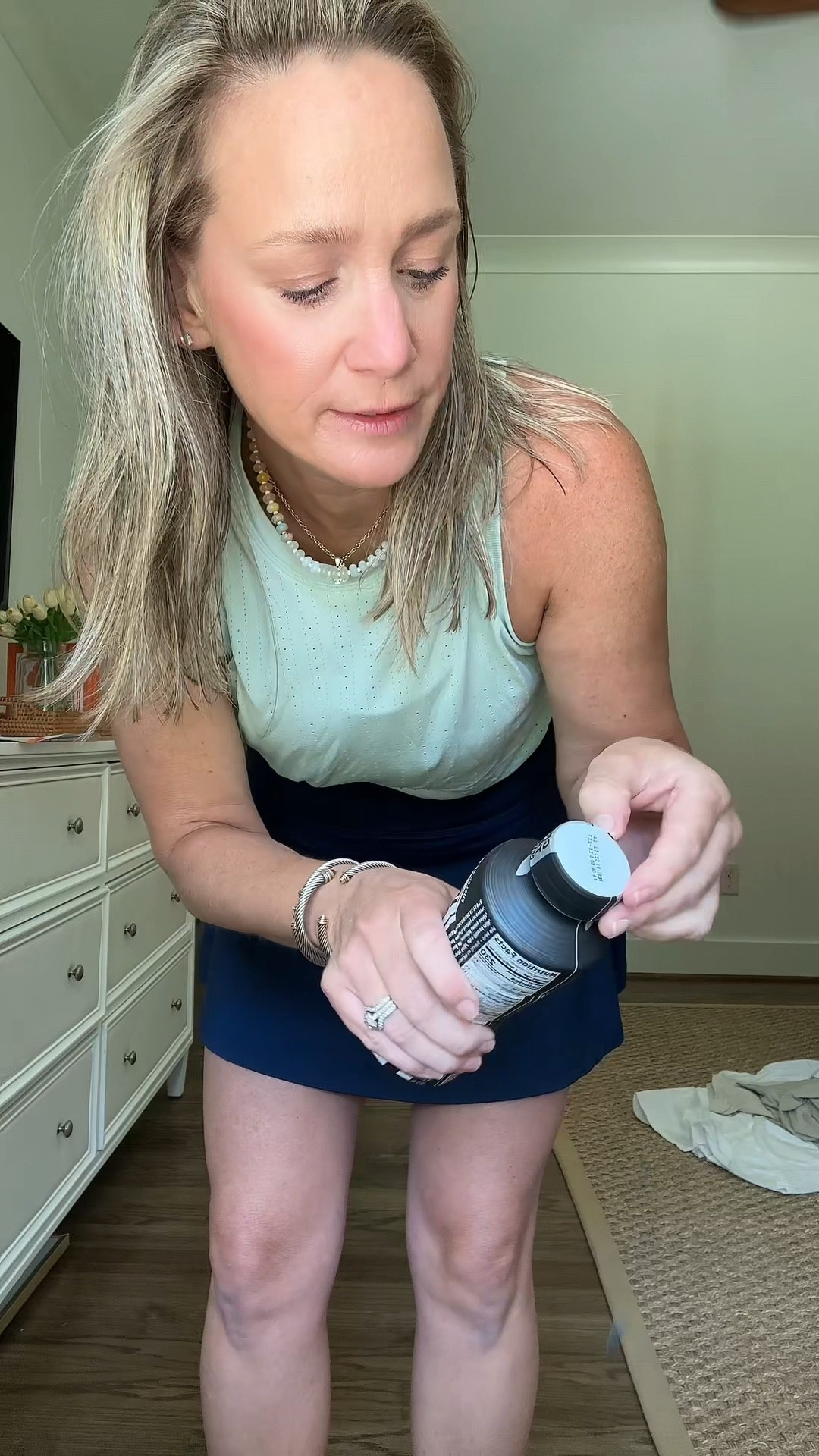 Tennis skirt // affordable fashion // affordable mom  style // navy blue tennis skirt // casual sneakers 

#LTKOver40 #LTKFindsUnder50 #LTKActive