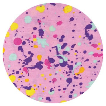 Pink Paint Party Two-Piece Short Sleeve Pajama Set | Little Sleepies