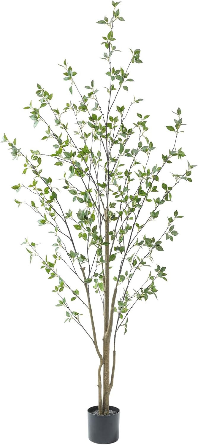 Bellacat 7ft Artificial Citrus Tree with Lifelike Leaves, 84in Faux Citrus Tree with Realistic Tr... | Amazon (US)