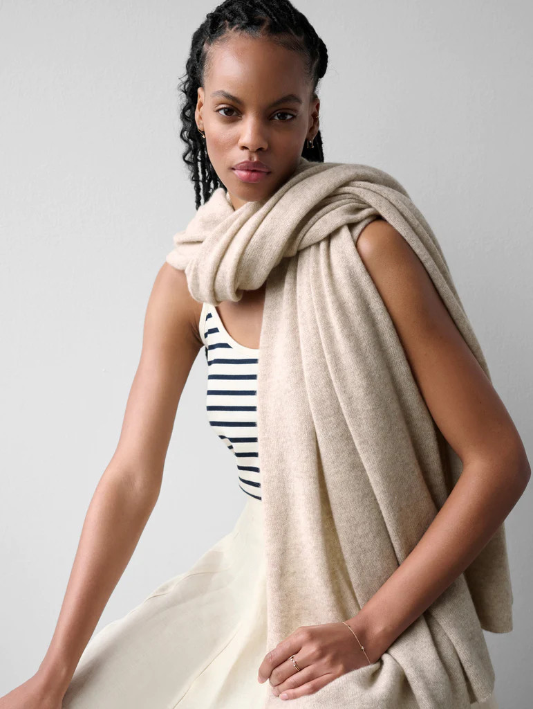Cashmere Travel Wrap | White and Warren