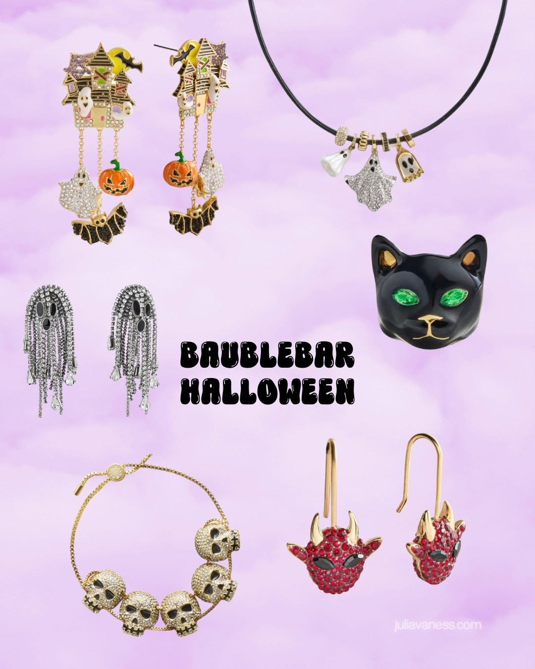 New Halloween Bauble Bar collection. I love themed accessories! #halloween #baublebar #halloweenjewelry