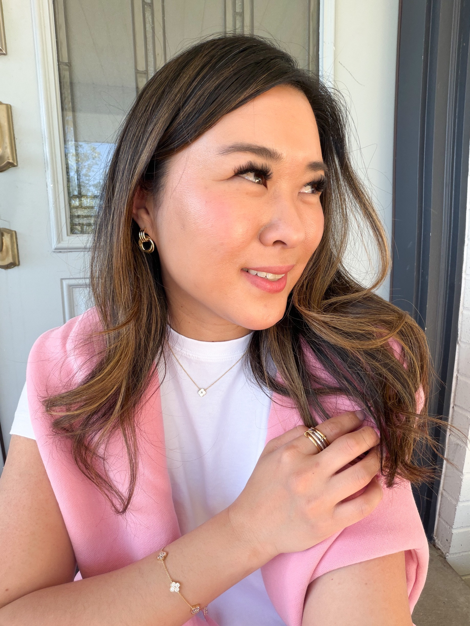 Casual Mom Outfit
Electric Picks Jewelry is a great Mother’s Day gift! 20% off! 