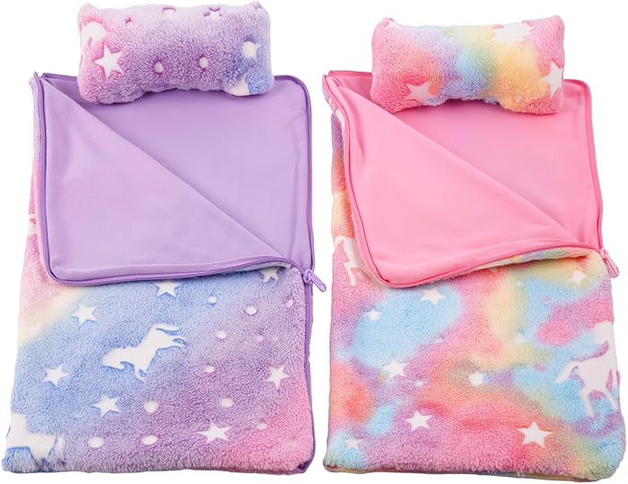 BABESIDE 2 Pcs Reborn Baby Doll Bedding Set for 12-17 Inch Dolls, Cute Animal & Star Pattern Doll... | Amazon (US)